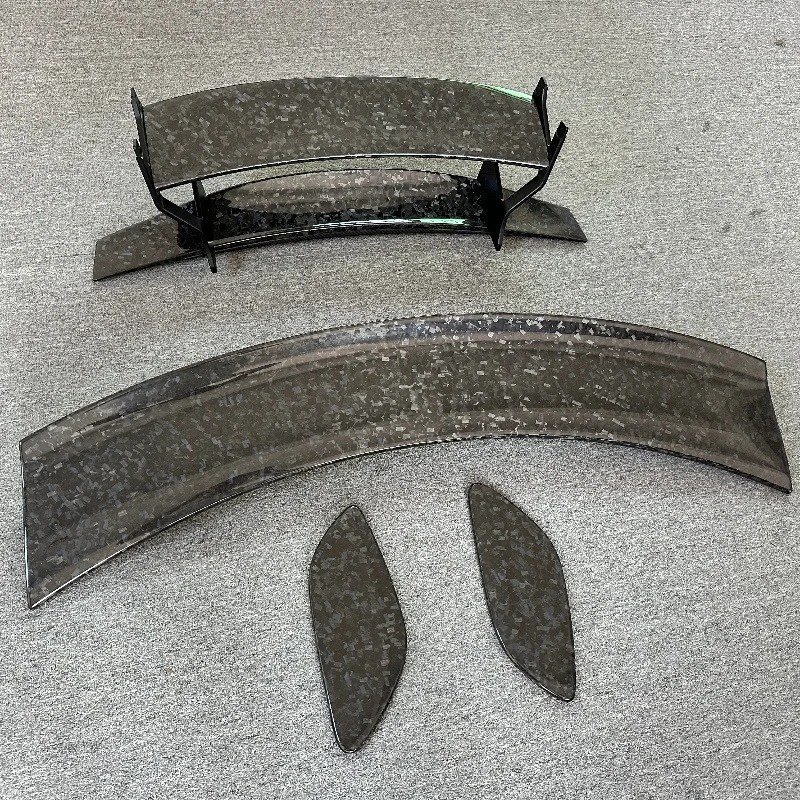 Body Kit Modification Parts for GT GTS Rear Spoiler BS Style Forged Dry Carbon Fiber Rear Spoiler Rear Wing